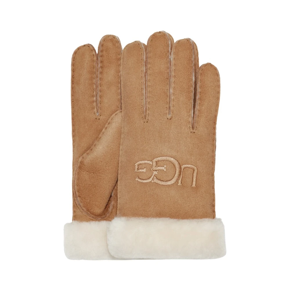 Sheepskin broderte hansker