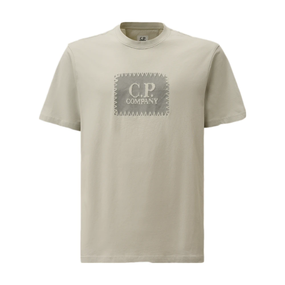 C.p. Company Men's Gray Jersey Logo T-Shirt