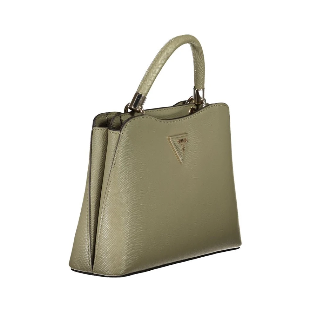 Guess Groene Polyethyleen Handtas met Verstelbare Schouderband Green Dames