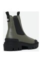 bottines-de-combat-vertes-avec-details-en-caoutchouc