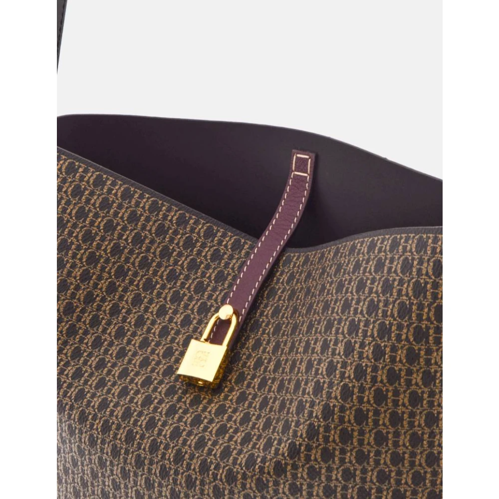 Carolina Herrera Vergrendelde Hobo Matryoshka Tas Brown Dames