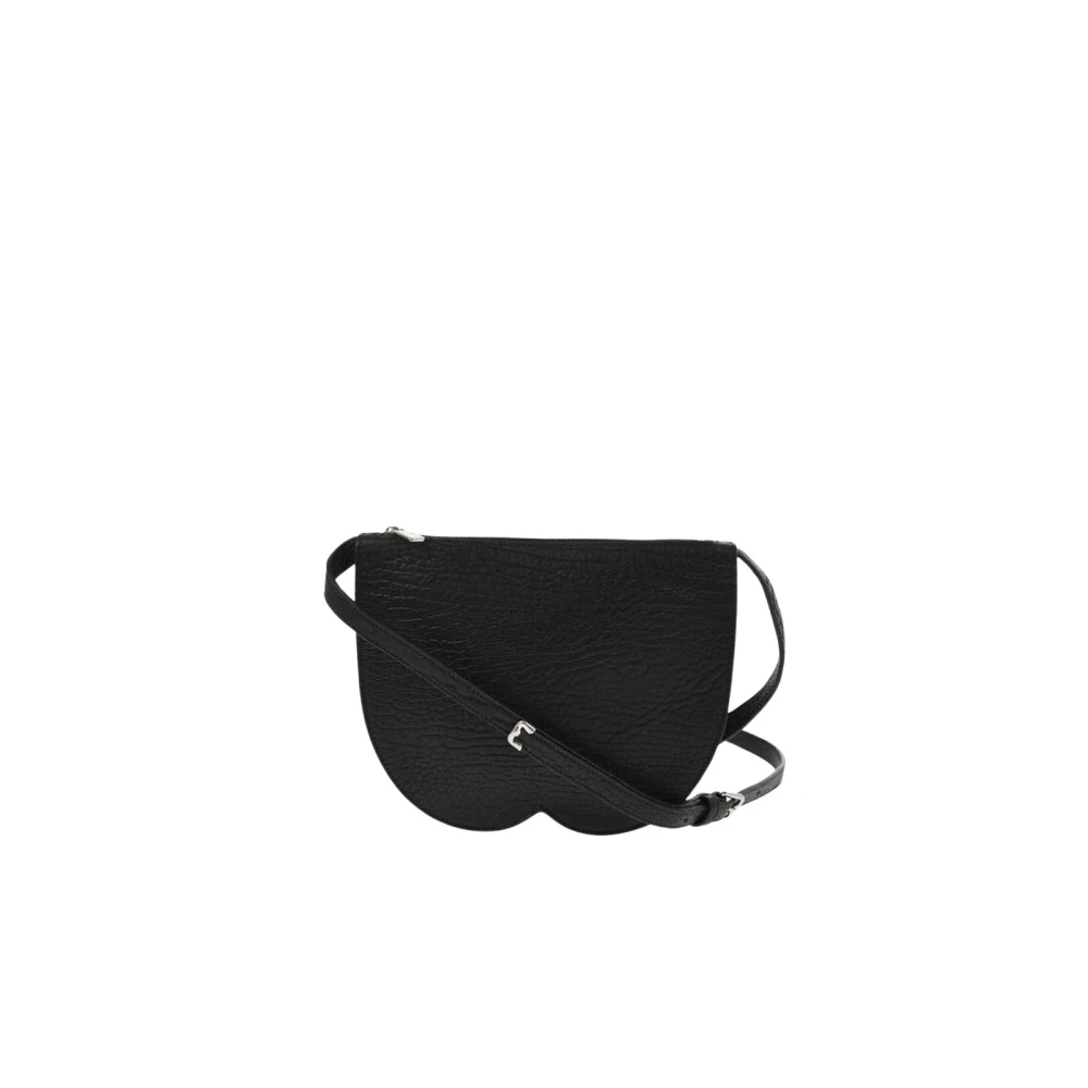 Burberry Women's Black Leather Chess Shoulder Bag