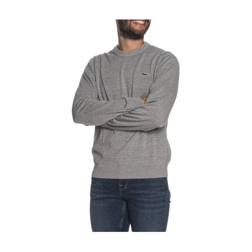 Lacoste Grijze Trui Klassieke Stijl Gray Heren