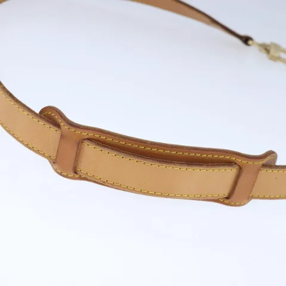 Louis Vuitton Vintage Pre-owned Leather home-office Beige Dames