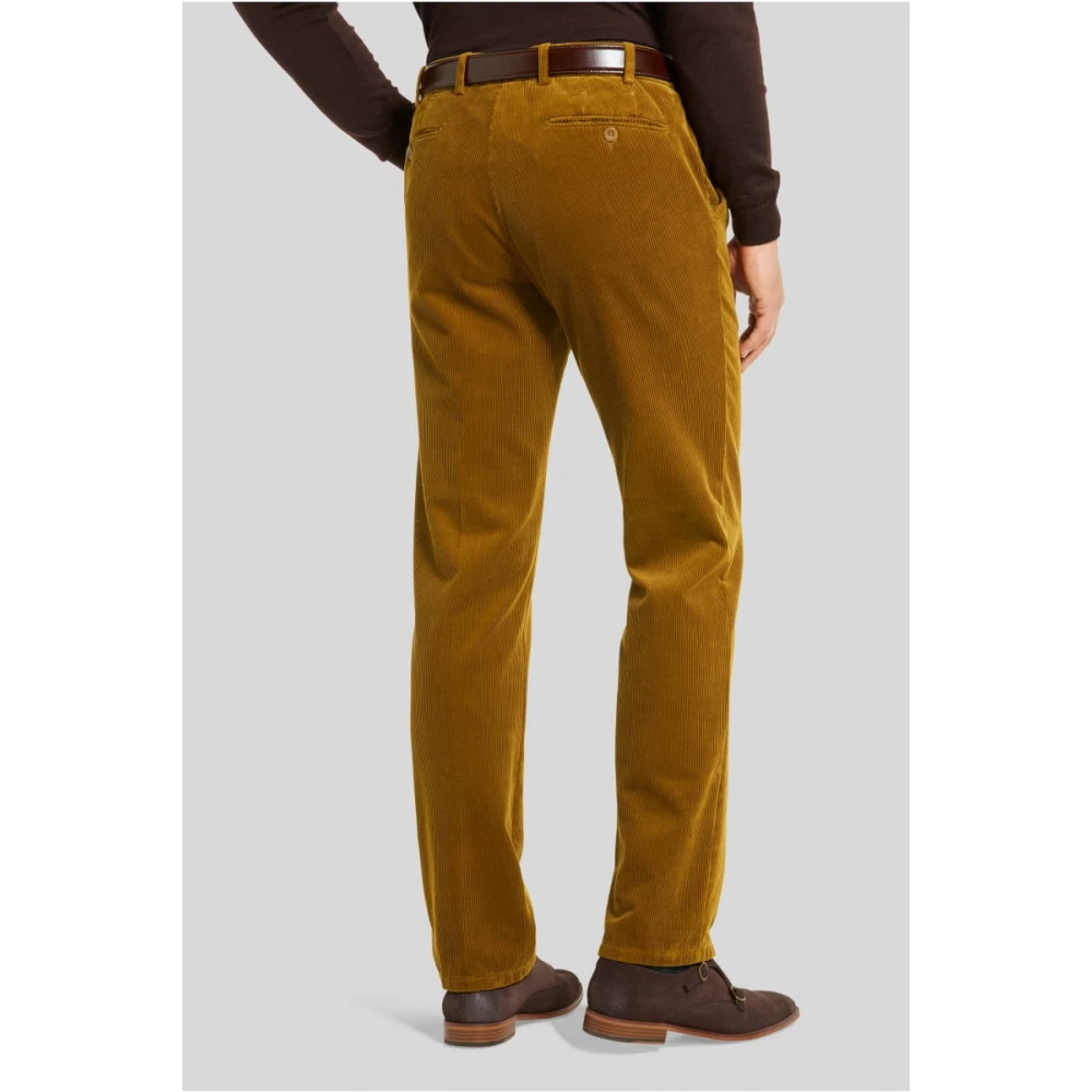 Meyer Zachte en Comfortabele Cord Broek in Camel Brown Heren