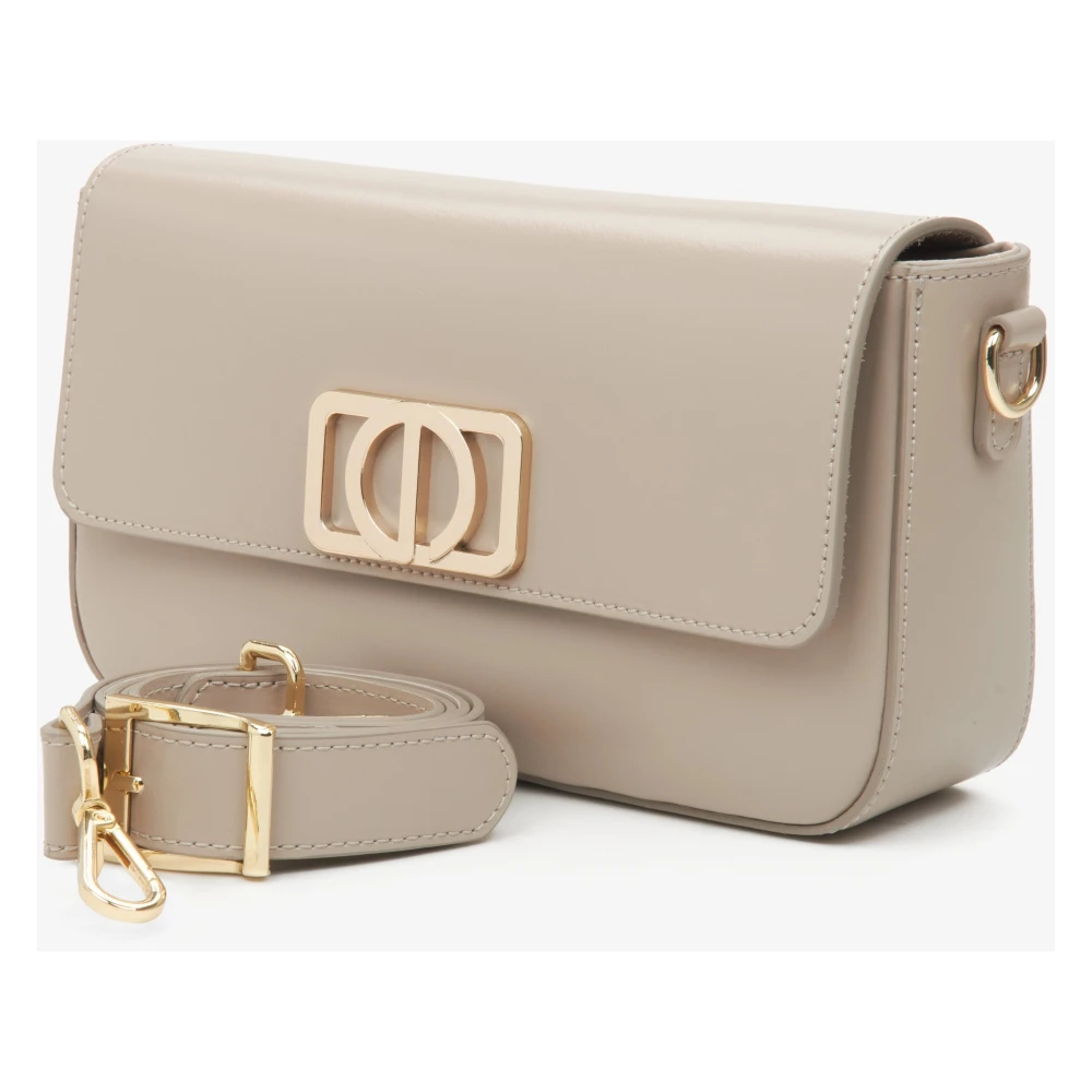 Estro Dames Kleine Beige Baguette Handtas Er00115407 Beige Dames