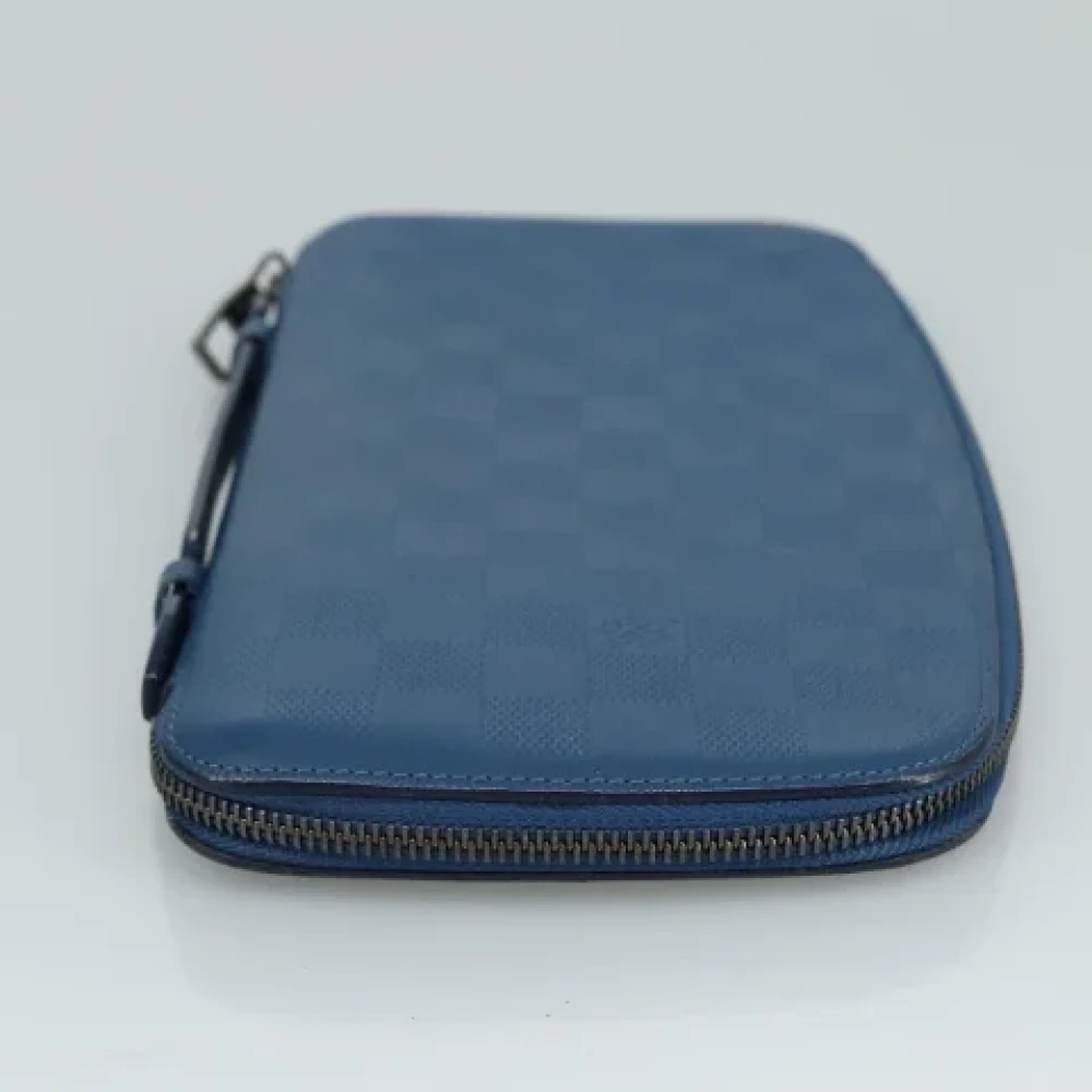 Louis Vuitton Vintage Pre-owned Leather clutches Blue Dames