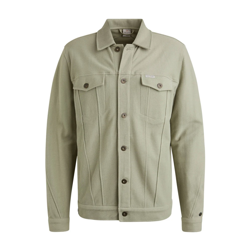 Cast Iron Knoopjas Twill Sweat Green Heren