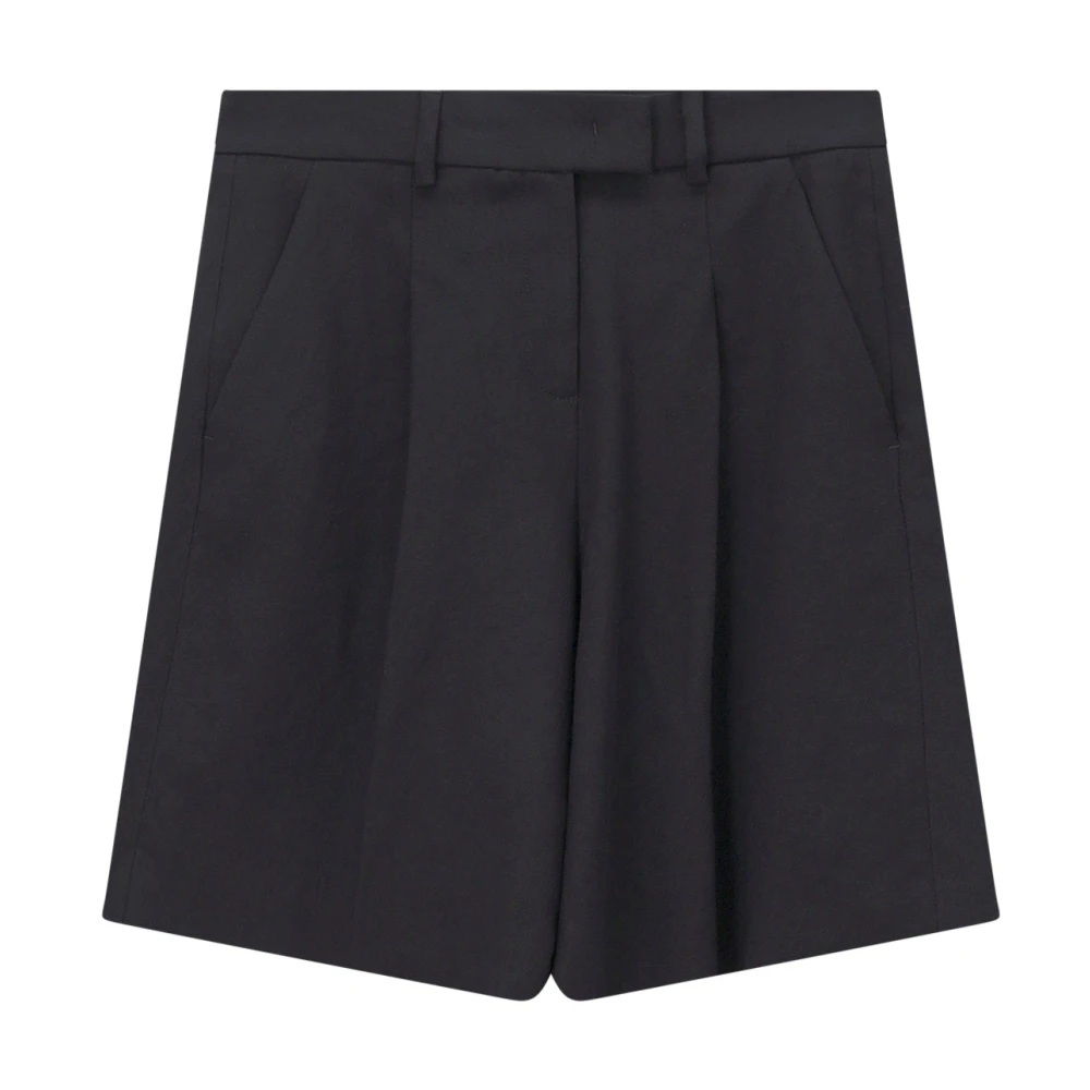 Seductive Vrouw Zwart Korte Broeken Dames, M, Linnen, Short Shorts