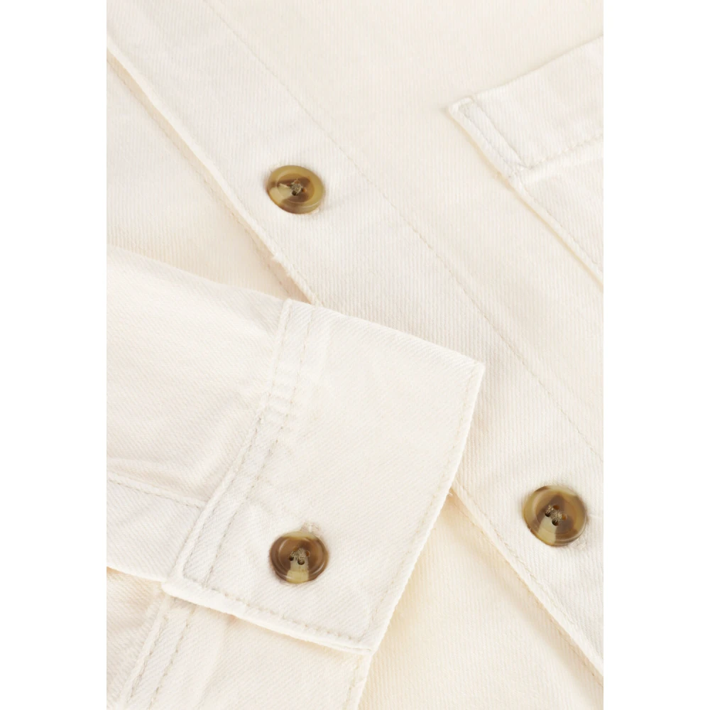 Selected Homme Ecru Hemp Overshirt Slhchris 5422 Beige Heren