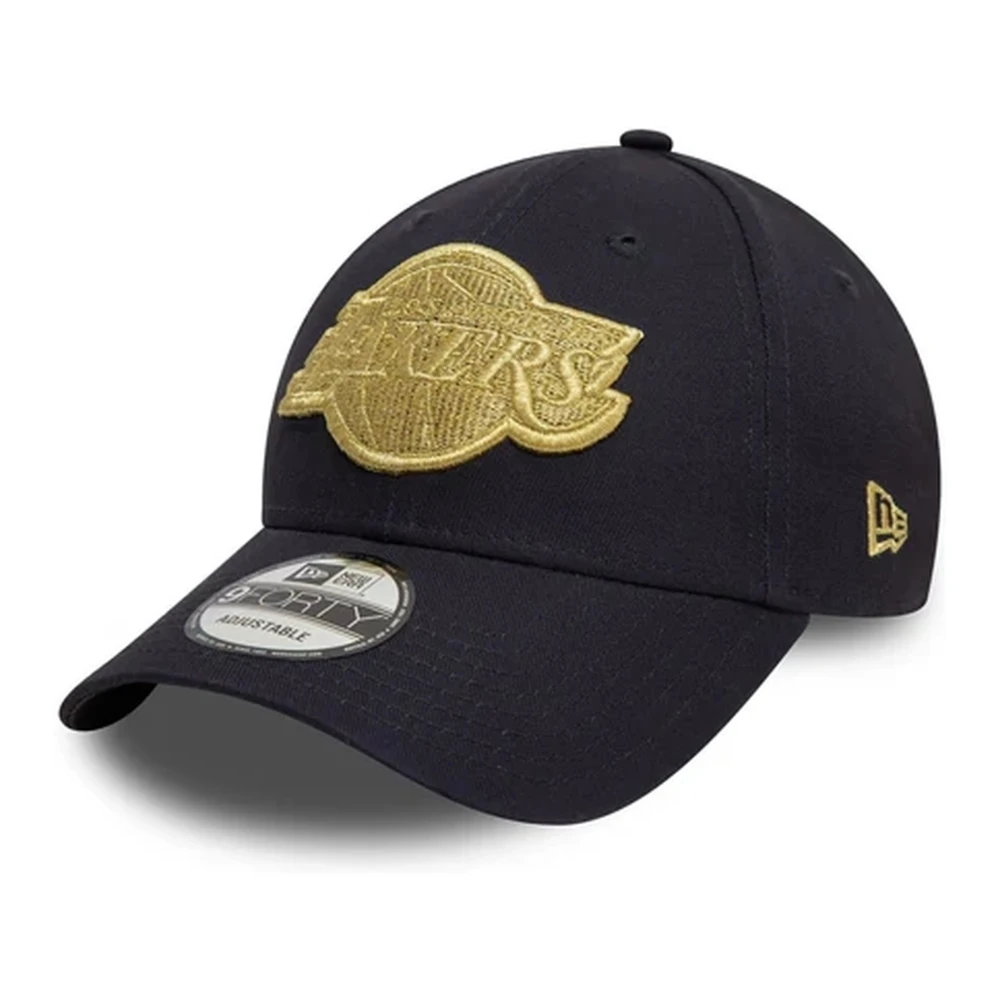 new era Lakers Metallic 9Forty Pet Marineblauw Black Heren
