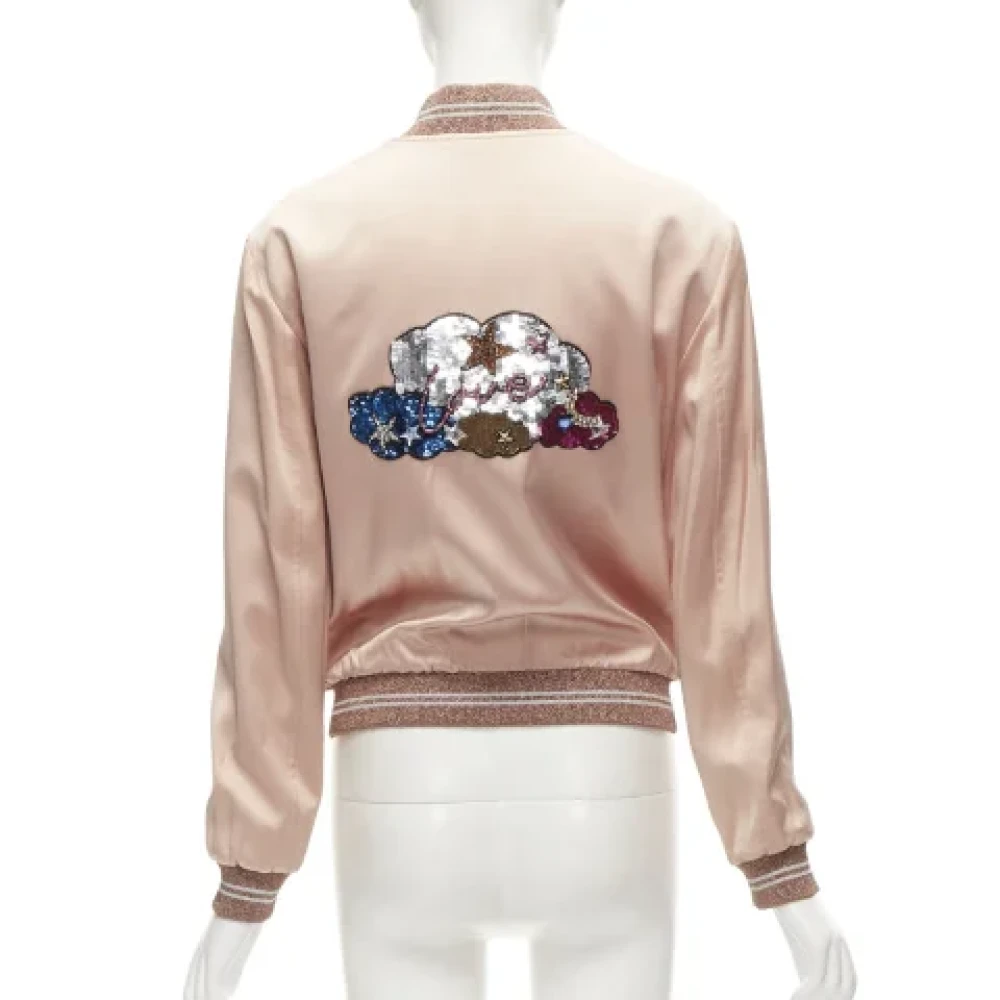 Saint Laurent Vintage Pre-owned Satin outerwear Pink Dames
