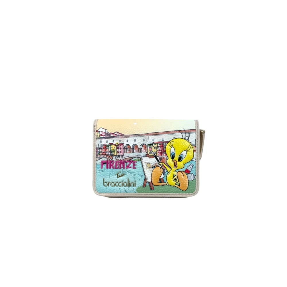 Braccialini Multicolor Cartoline Small Wallet - Female - Wallets & Cardholders - One Size - Accessories