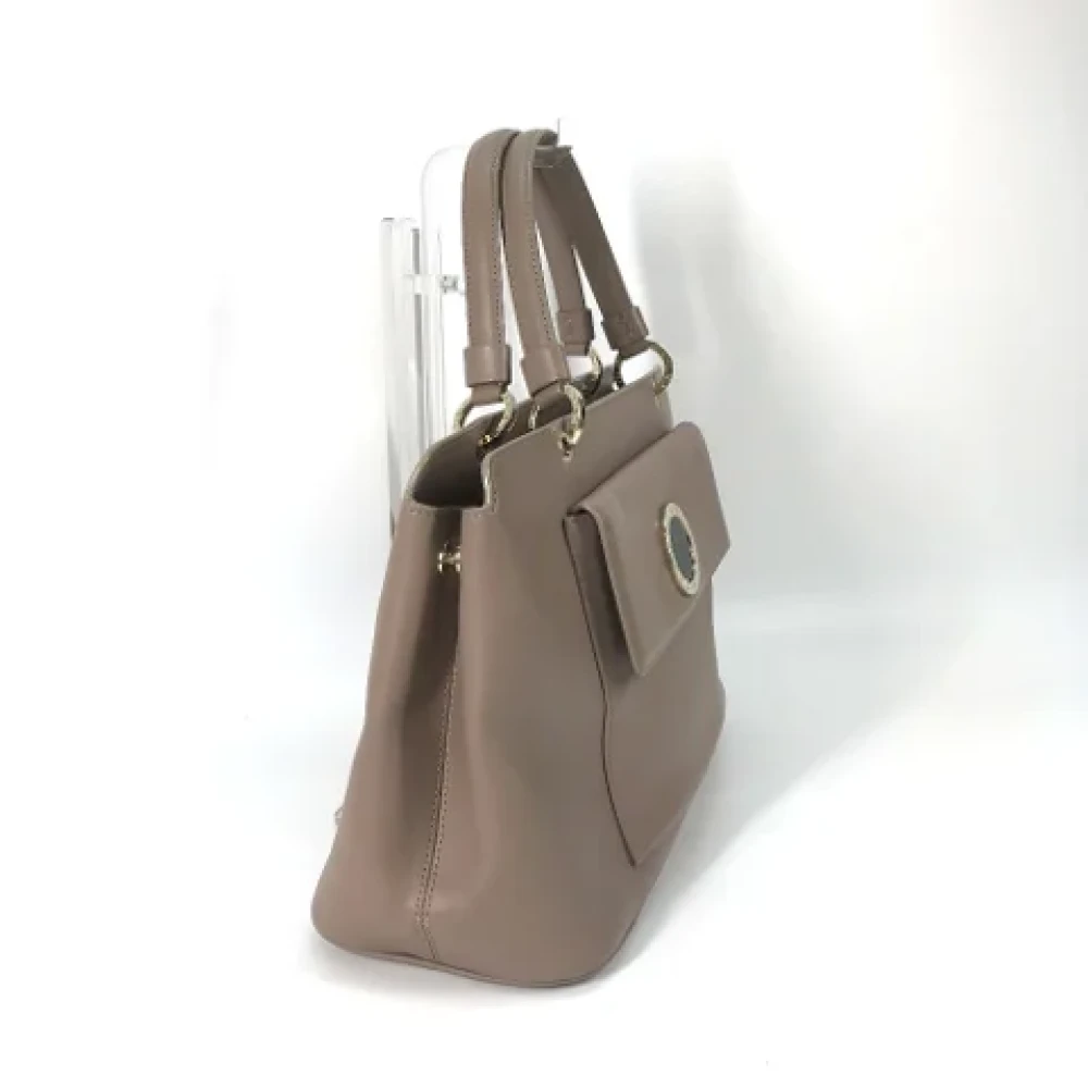 Bvlgari Vintage Pre-owned Leather shoulder-bags Pink Dames