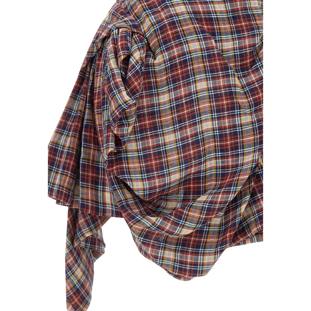 Vivienne Westwood Nymph Rok Multicolor Tartan Linnen Katoen Multicolor Dames