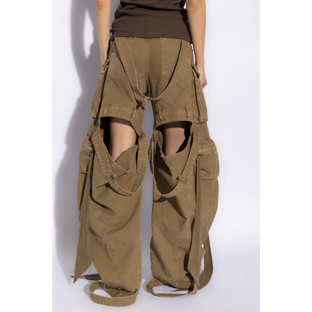 The Attico Cargo broek Green Dames