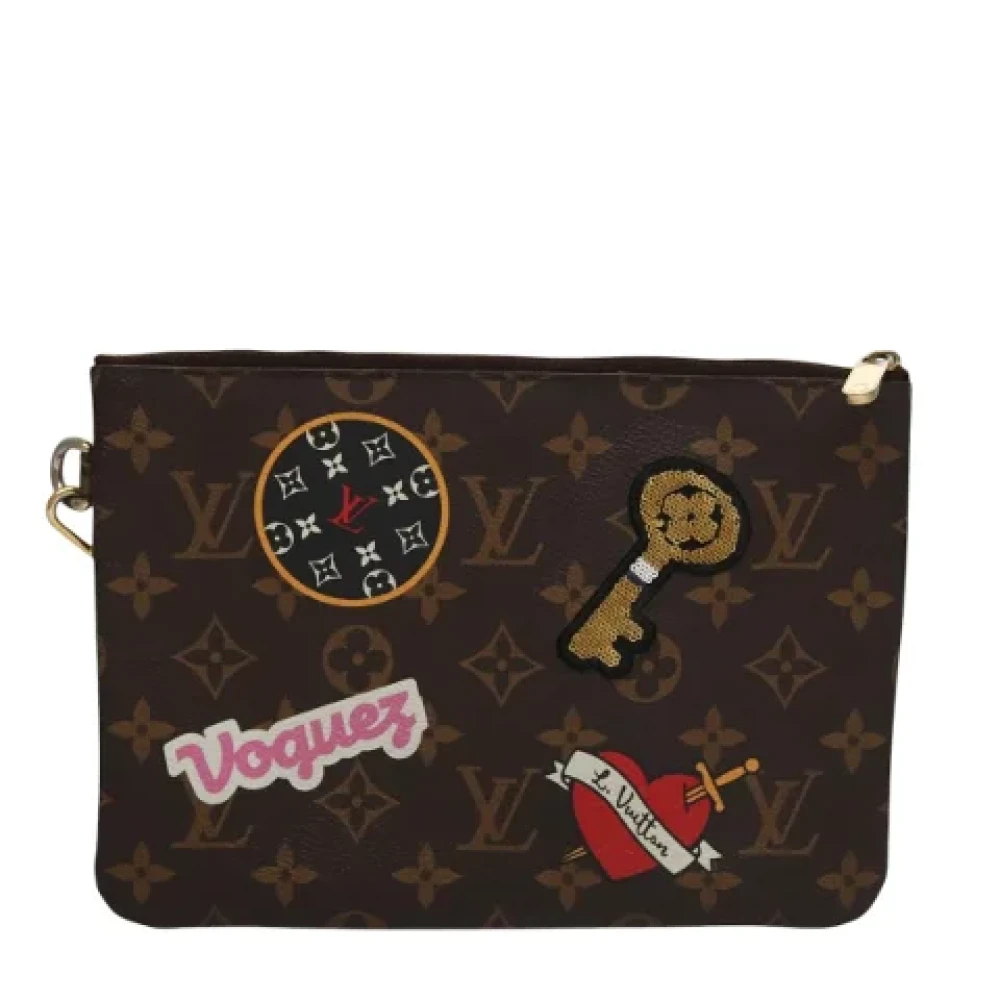 Louis Vuitton Vintage Pre-owned Canvas pouches Brown Dames