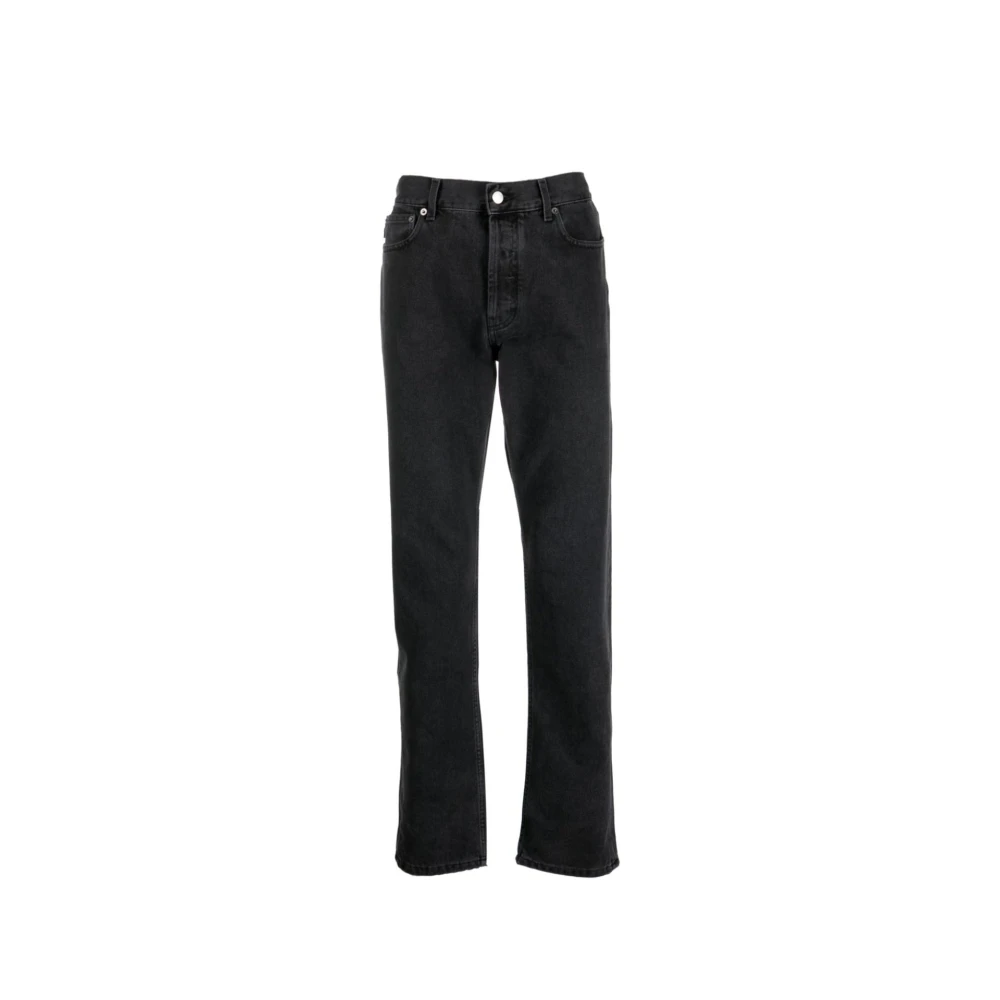 Ambush , Straight Fit Jeans, Male, Black, W31, Slim Denim Jeans With Front Button