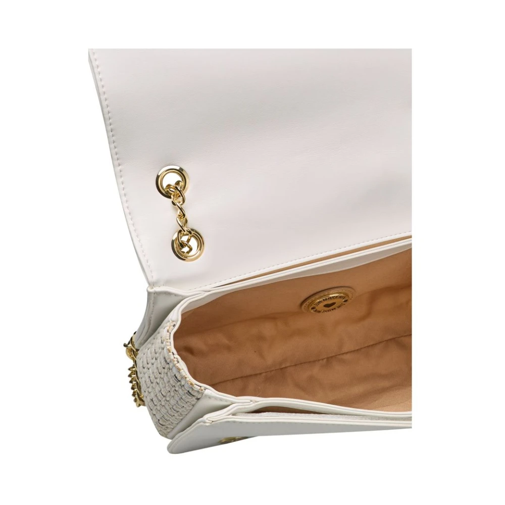 Love Moschino Schoudertas met klep sluiting White Dames