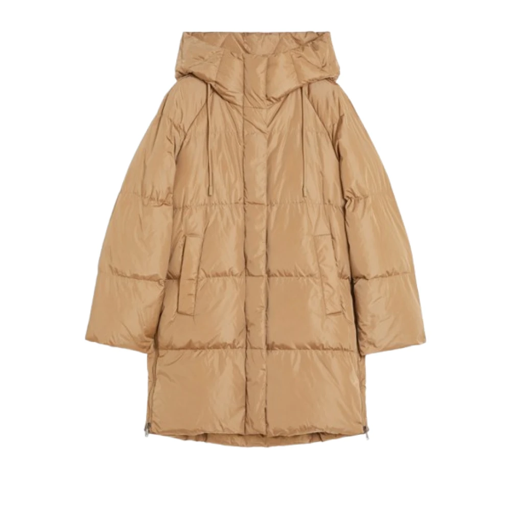 Max Mara Weekend Kameel Weekend Parka met Gewatteerd Motief Brown Dames