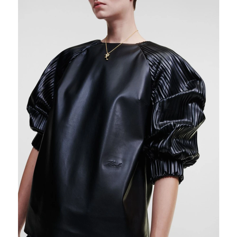 Karl Lagerfeld Blouse overhemd Black Dames