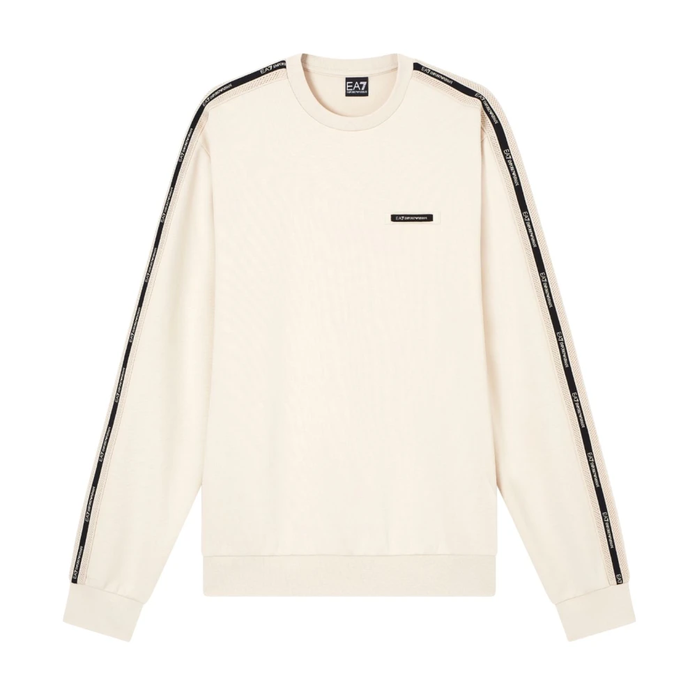 Emporio Armani Ea7 Uomo Beige Felpe, M, New,
