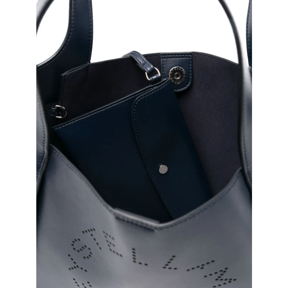 Stella Mccartney Donkerblauwe Kunstleren Handtas Blue Dames