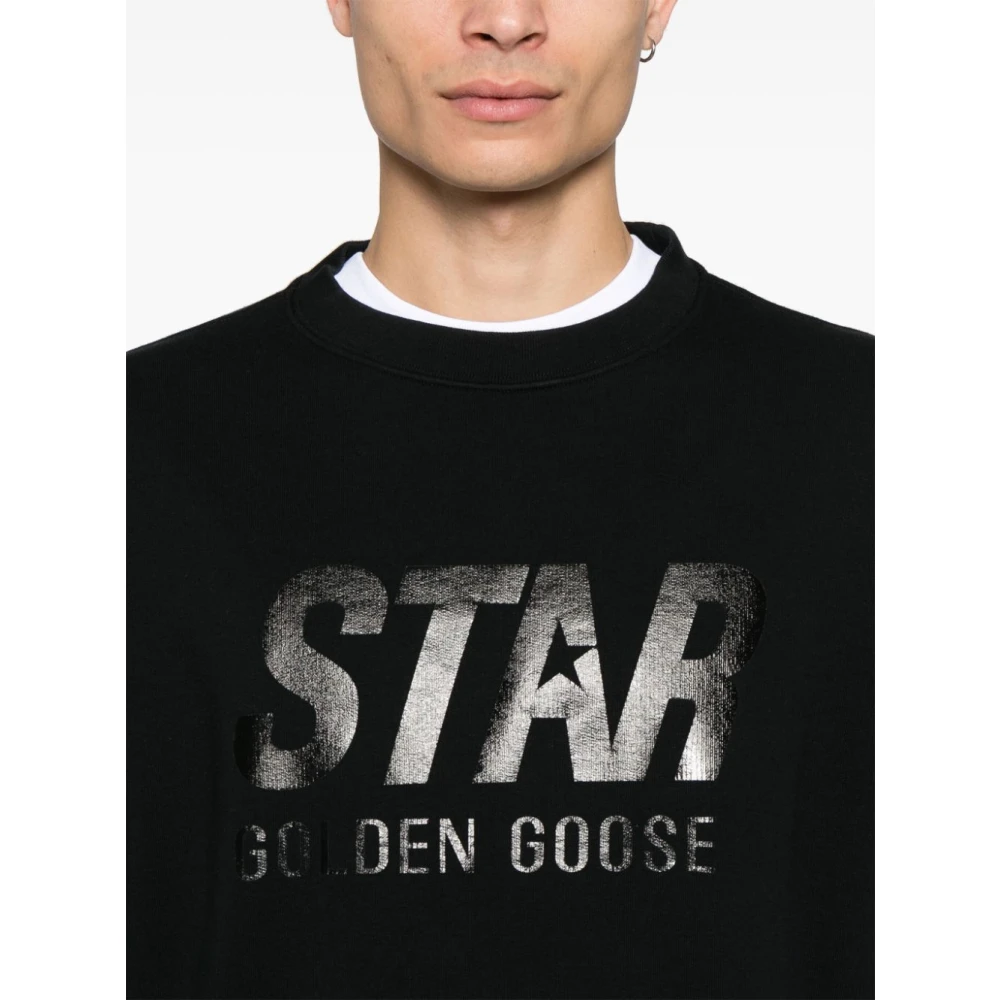Golden Goose Sweatshirt met logo-print Black Dames