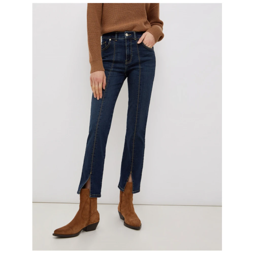 Liu Jo Gespleten 7 8 Jean met Voorsplit Blue Dames