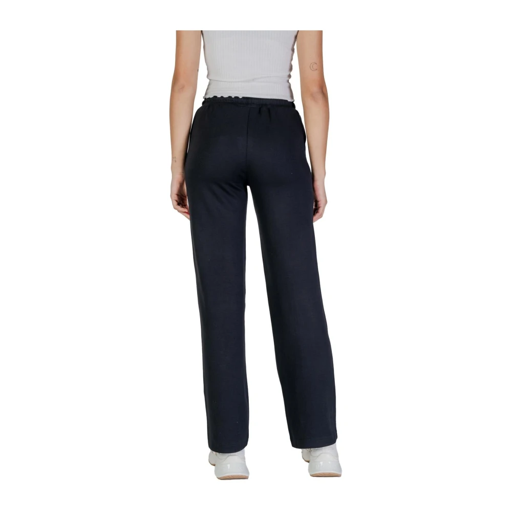 Guess Zwarte Vetersluiting Joggers Black Dames