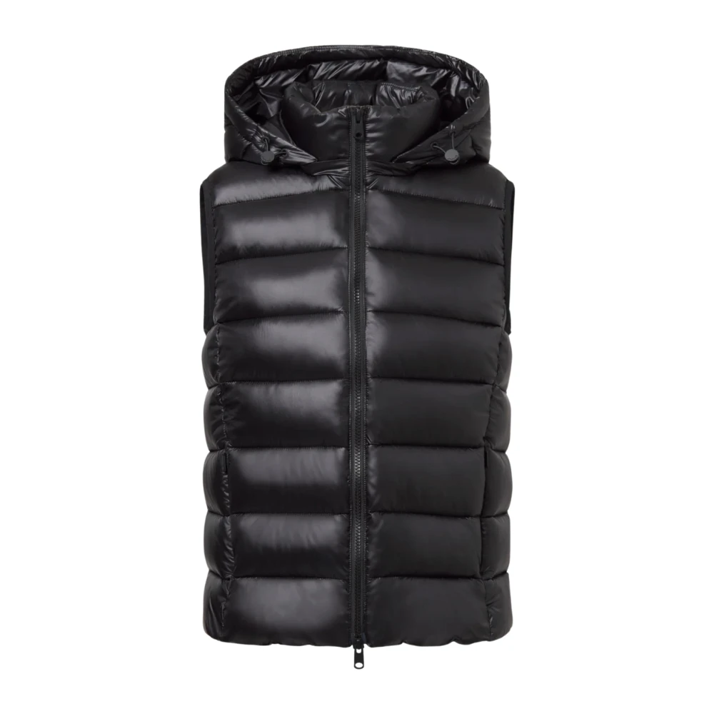 Ecoalf Zwarte vest voor vrouwen Black Dames