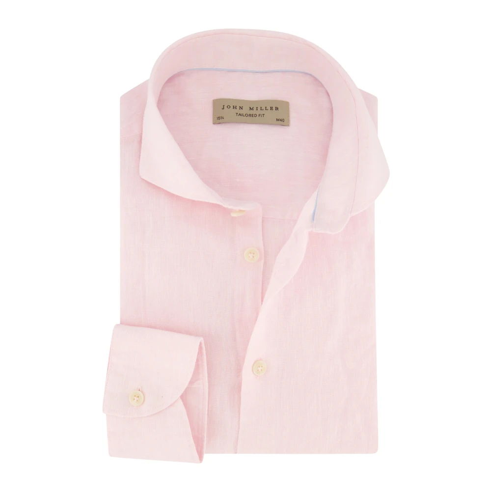 John Miller Roze Business Overhemd Slim Fit Pink Heren