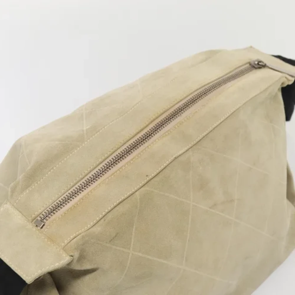Chanel Vintage Pre-owned Suede chanel-bags Beige Dames