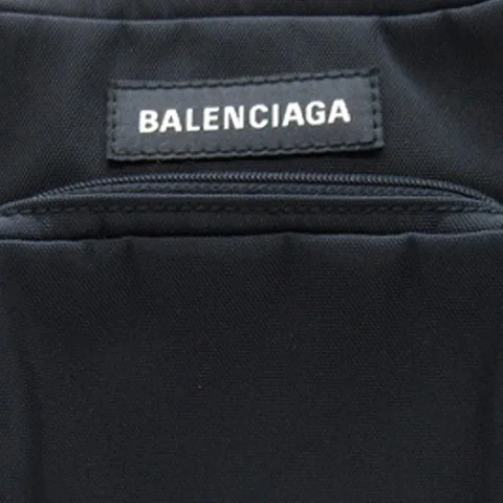 Balenciaga Vintage Pre-owned Nylon crossbody-bags Black Dames