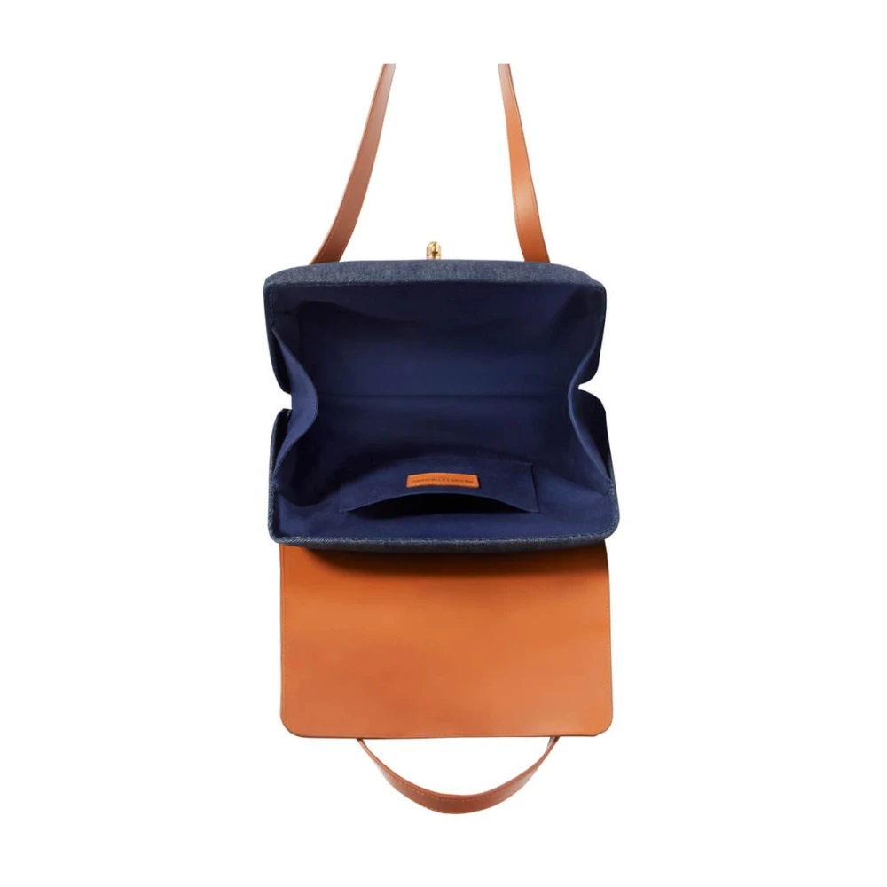 Ines De La Fressange Paris Désiré denim en lederen mand Multicolor Dames
