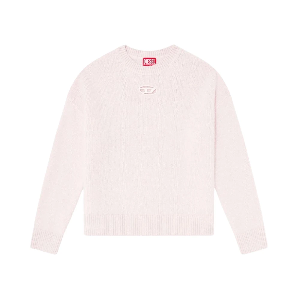 Diesel Jumpers Pink - Female - Round-Neck Knitwear - Pink - M - Knitwear