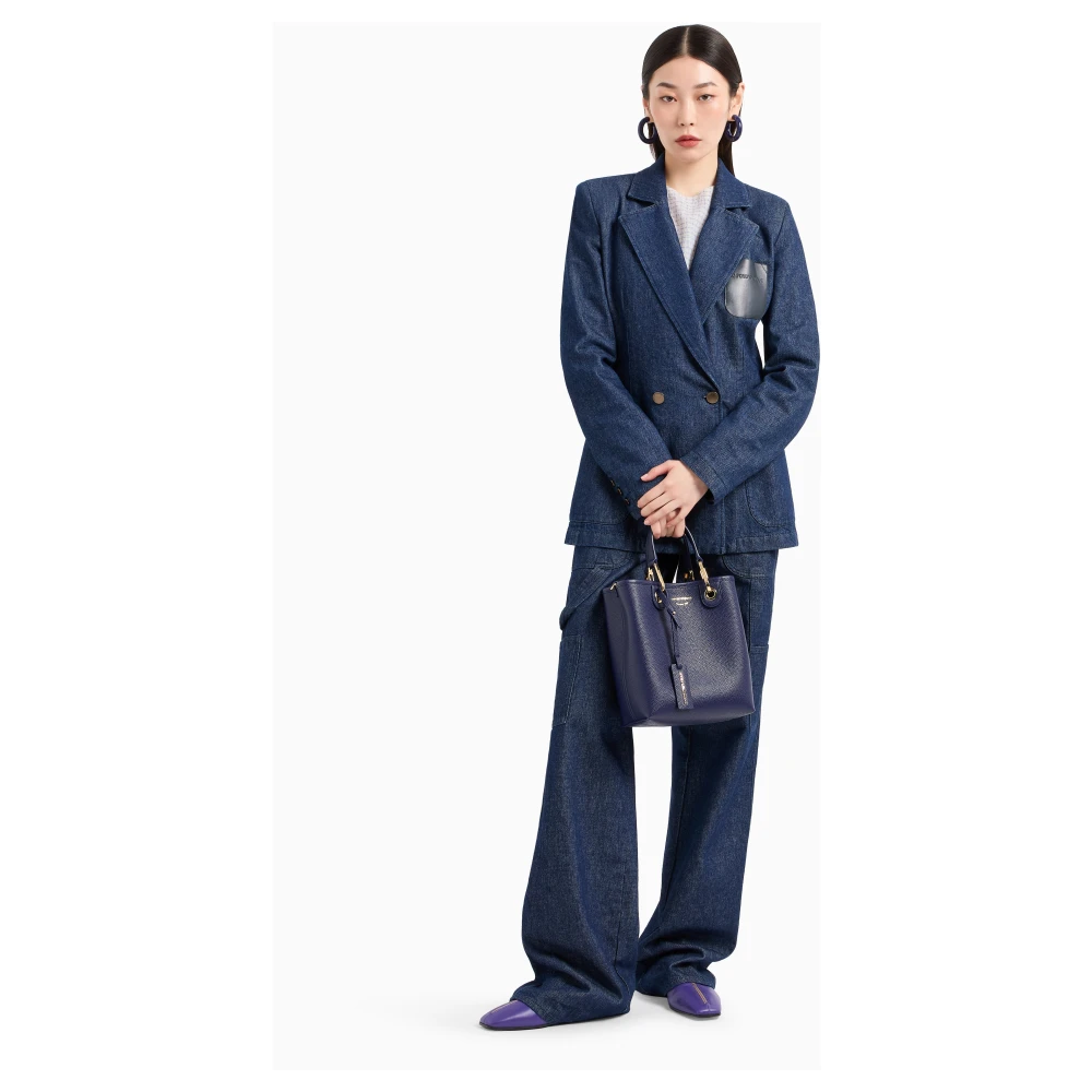 Emporio Armani Stijlvolle Tassen Collectie Blue Dames