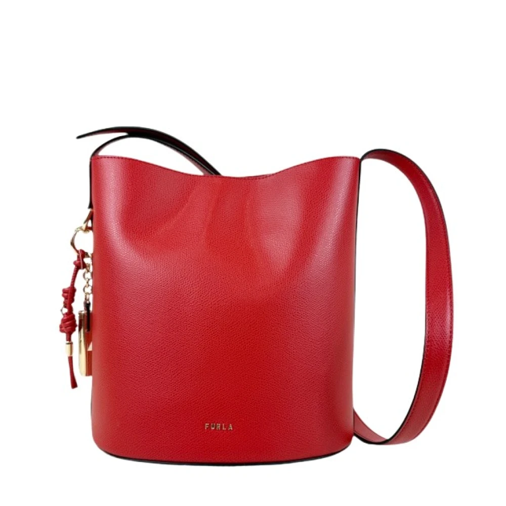 Furla Women's Red Roxie S Bucket Bag - Bucket Bags - One Size - Bags
