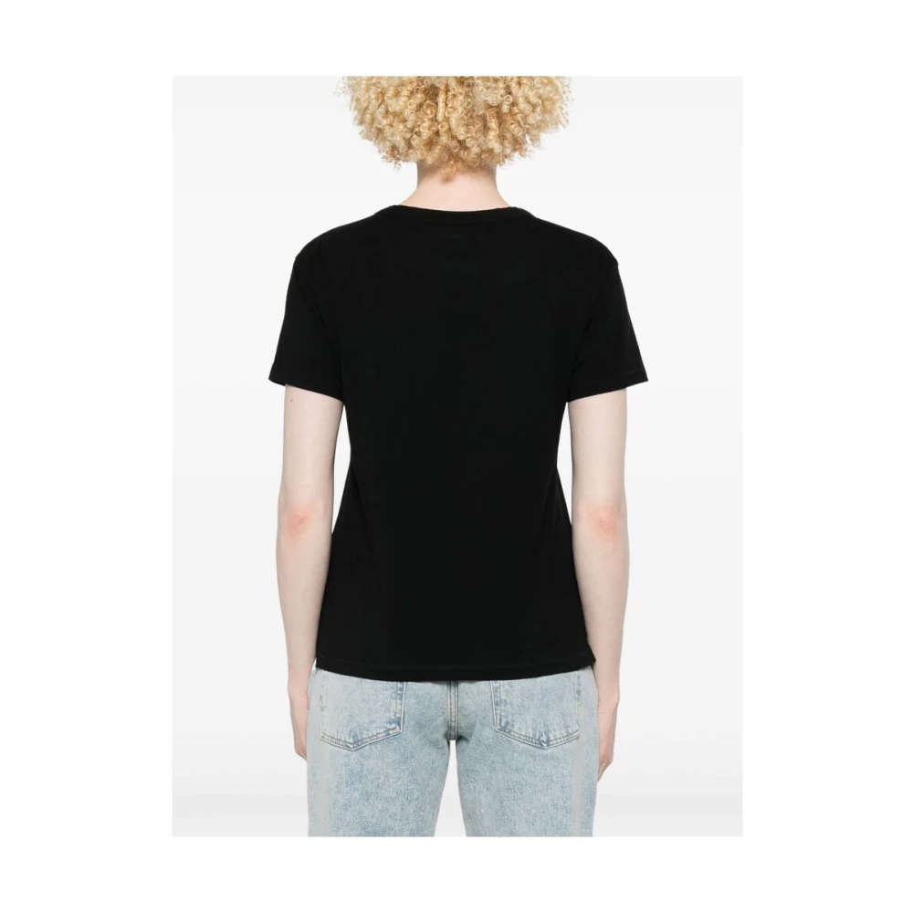Zadig & Voltaire Zwart T-shirt met zijsplitten Black Dames