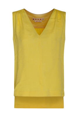 lemon-jacquard-ruched-top