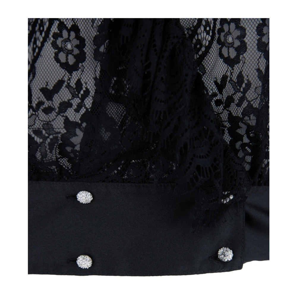 Aniye By Bloes met bloemenborduursel Black Dames