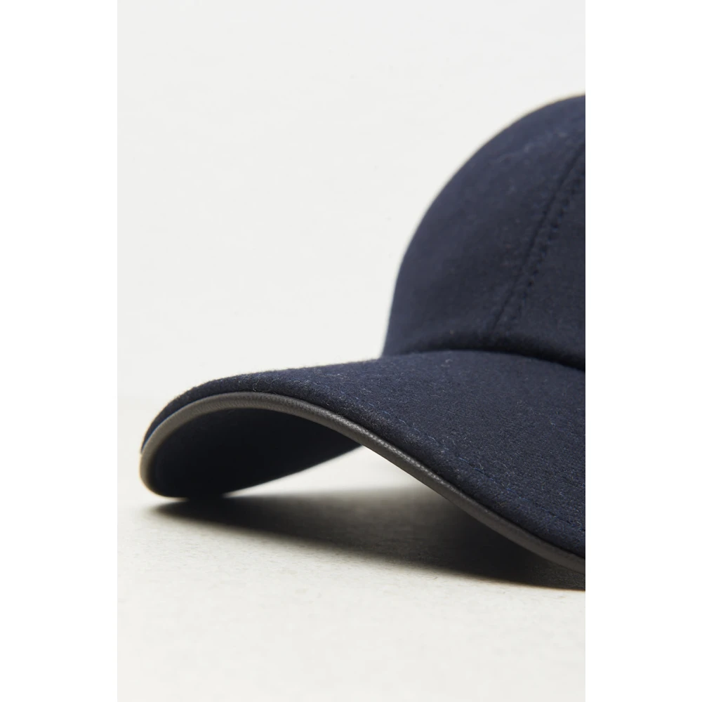 PESERICO Cashmere blend baseballpet Blue Unisex