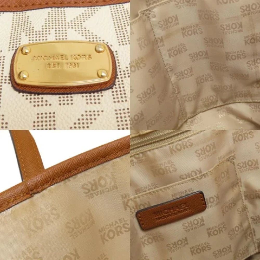 Michael Kors Pre-owned Canvas shoulder-bags Beige Dames