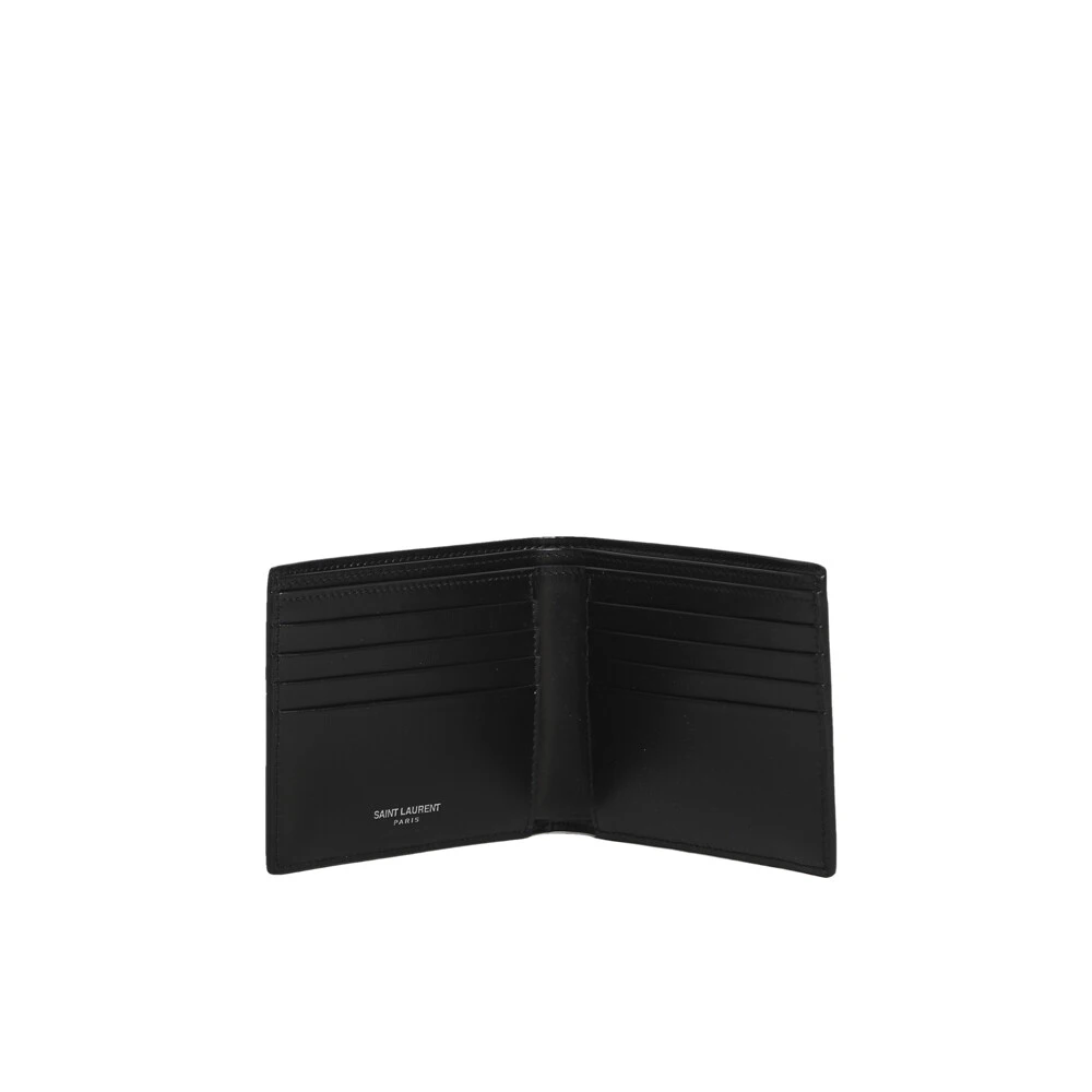 Saint Laurent Cassandre East West Portemonnee Black Heren