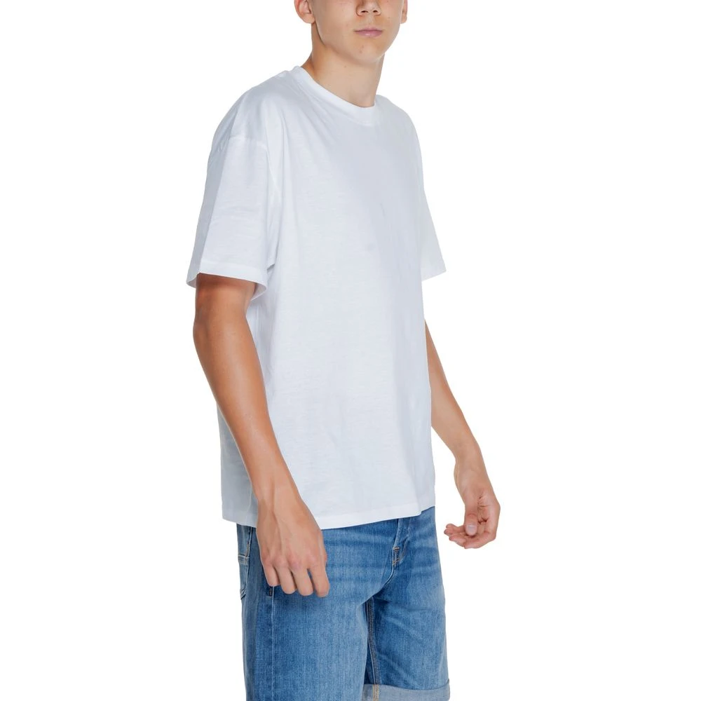 jack & jones Heren T-shirt Katoen Lente Zomer Collectie White Heren