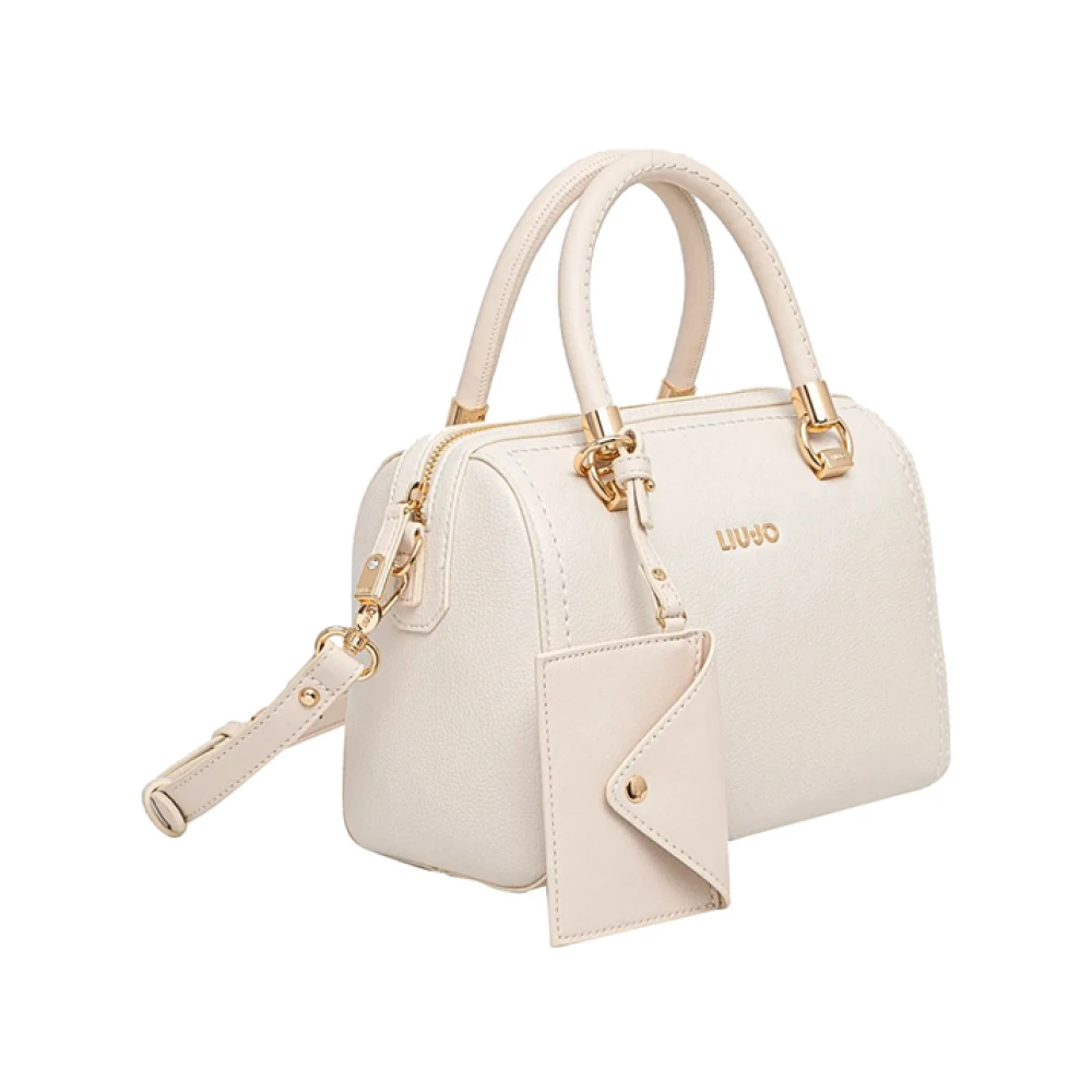 Liu Jo Ivoor Shopper Tas met Ritssluiting Beige Dames