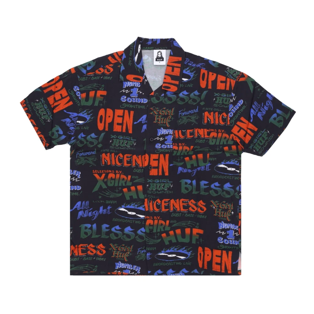 HUF Dub Rhythm Korte Mouw Shirt Multicolor Dames