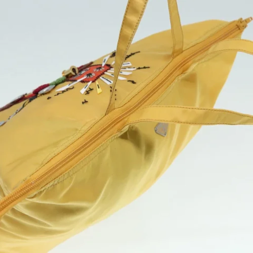 Prada Vintage Pre-owned Leather totes Yellow Dames