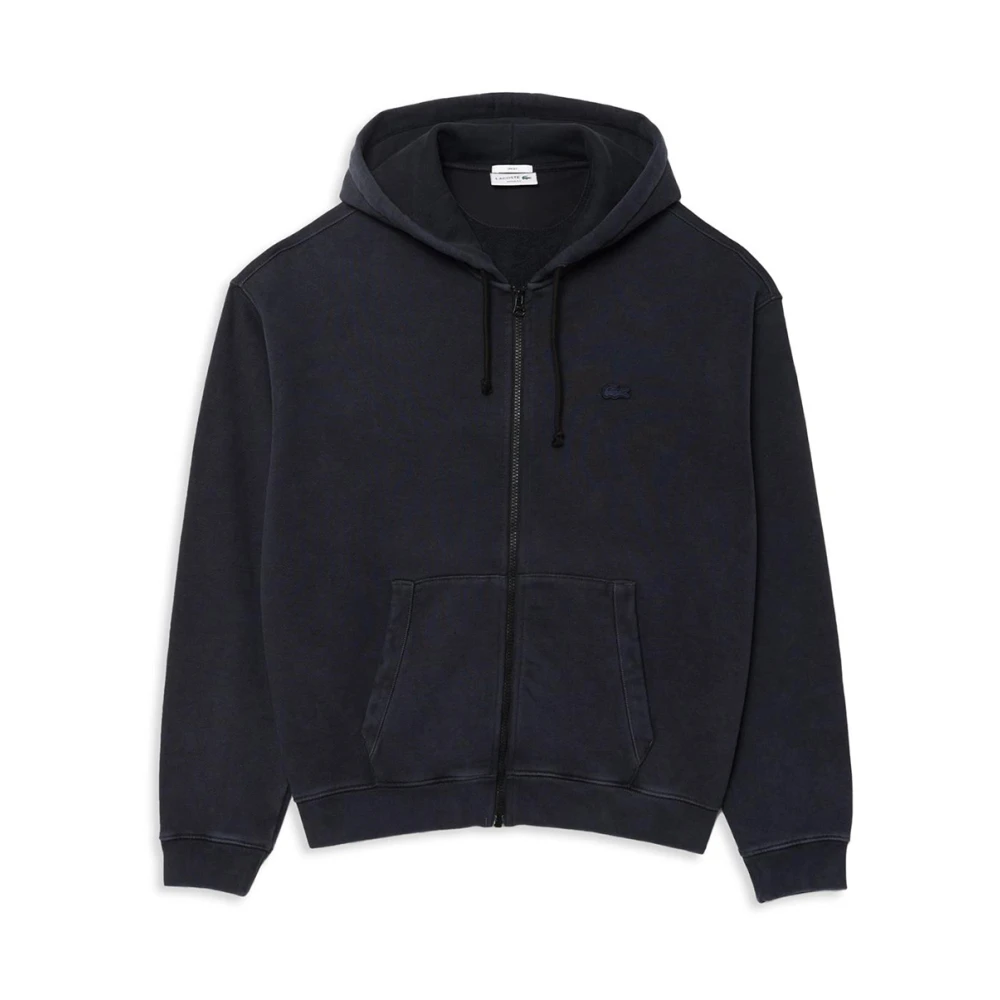 Lacoste Hoodie Loose Fit Zwart Black Heren