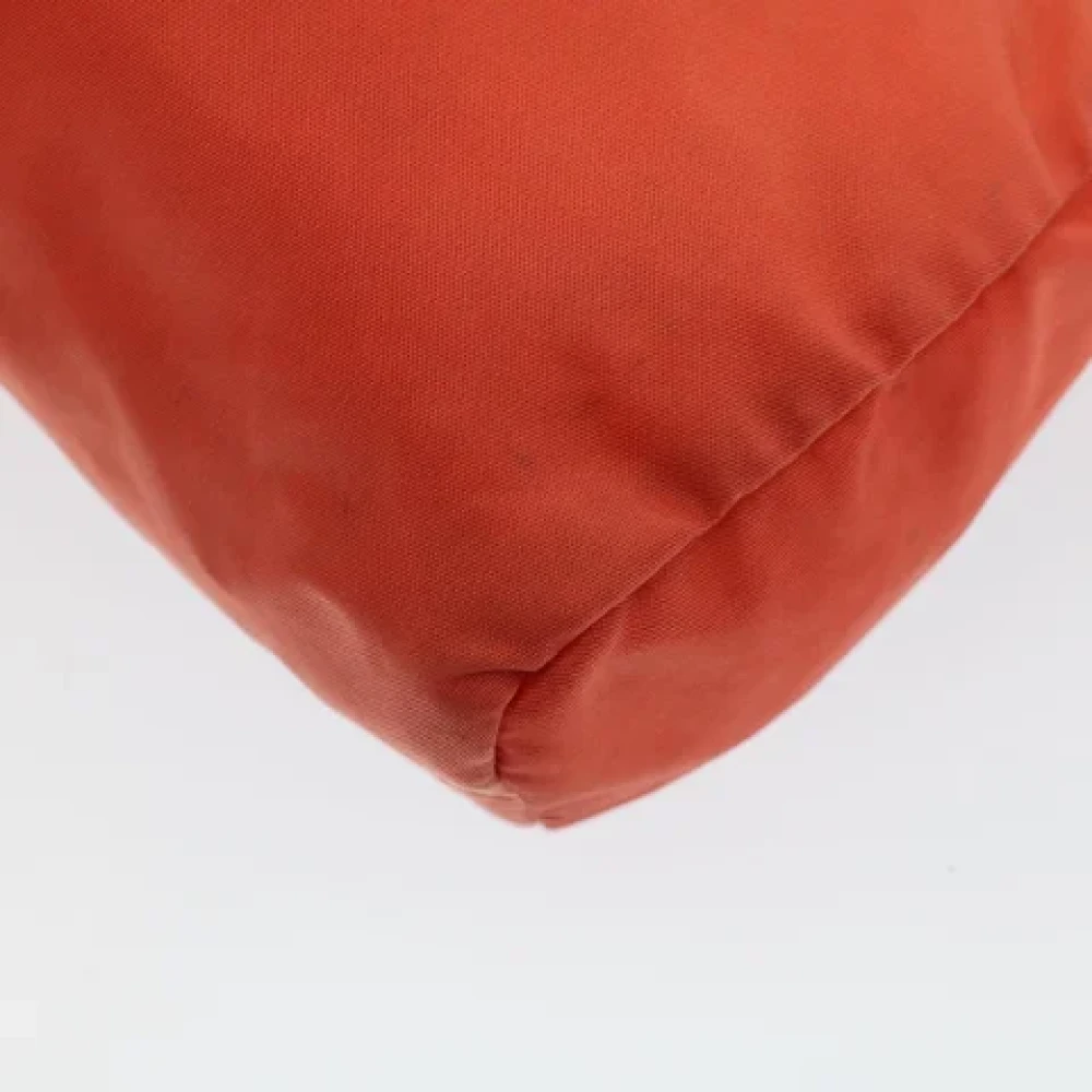 Prada Vintage Pre-owned Fabric clutches Orange Dames